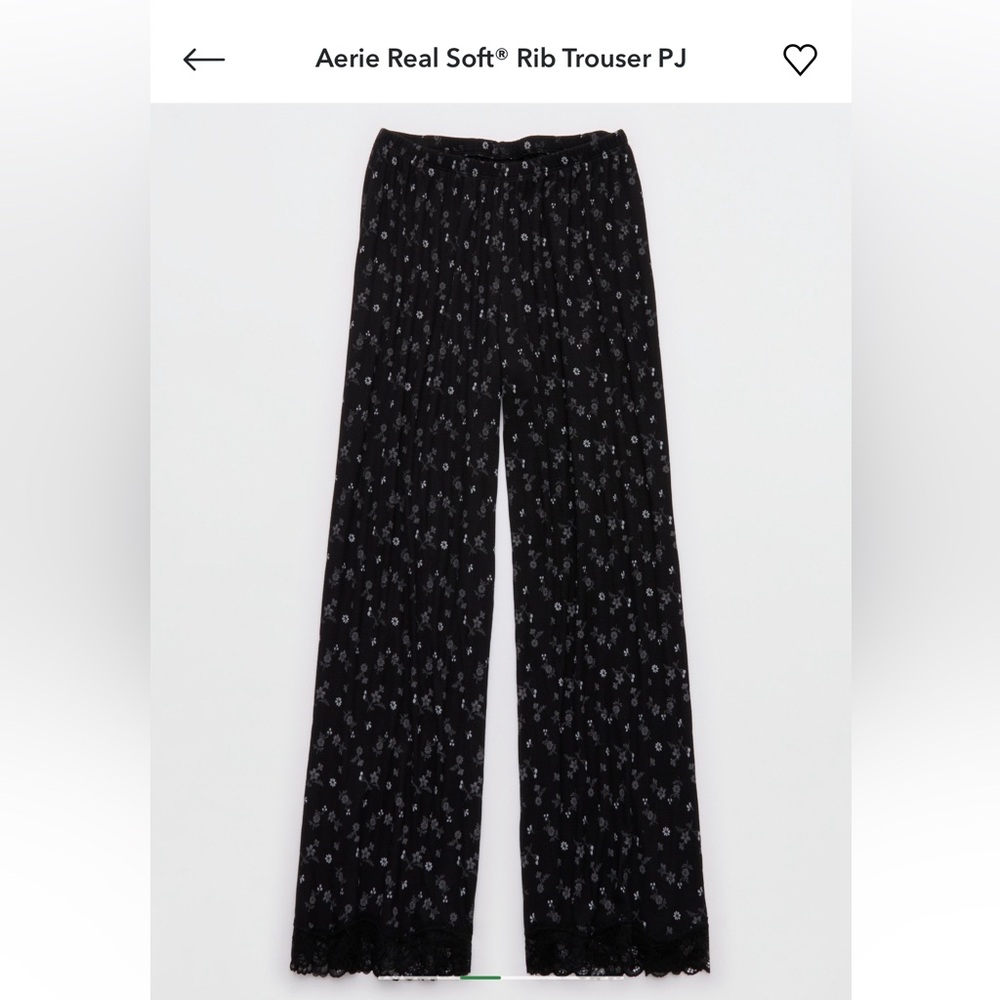 Aerie Real Soft Rib Trouser PJ